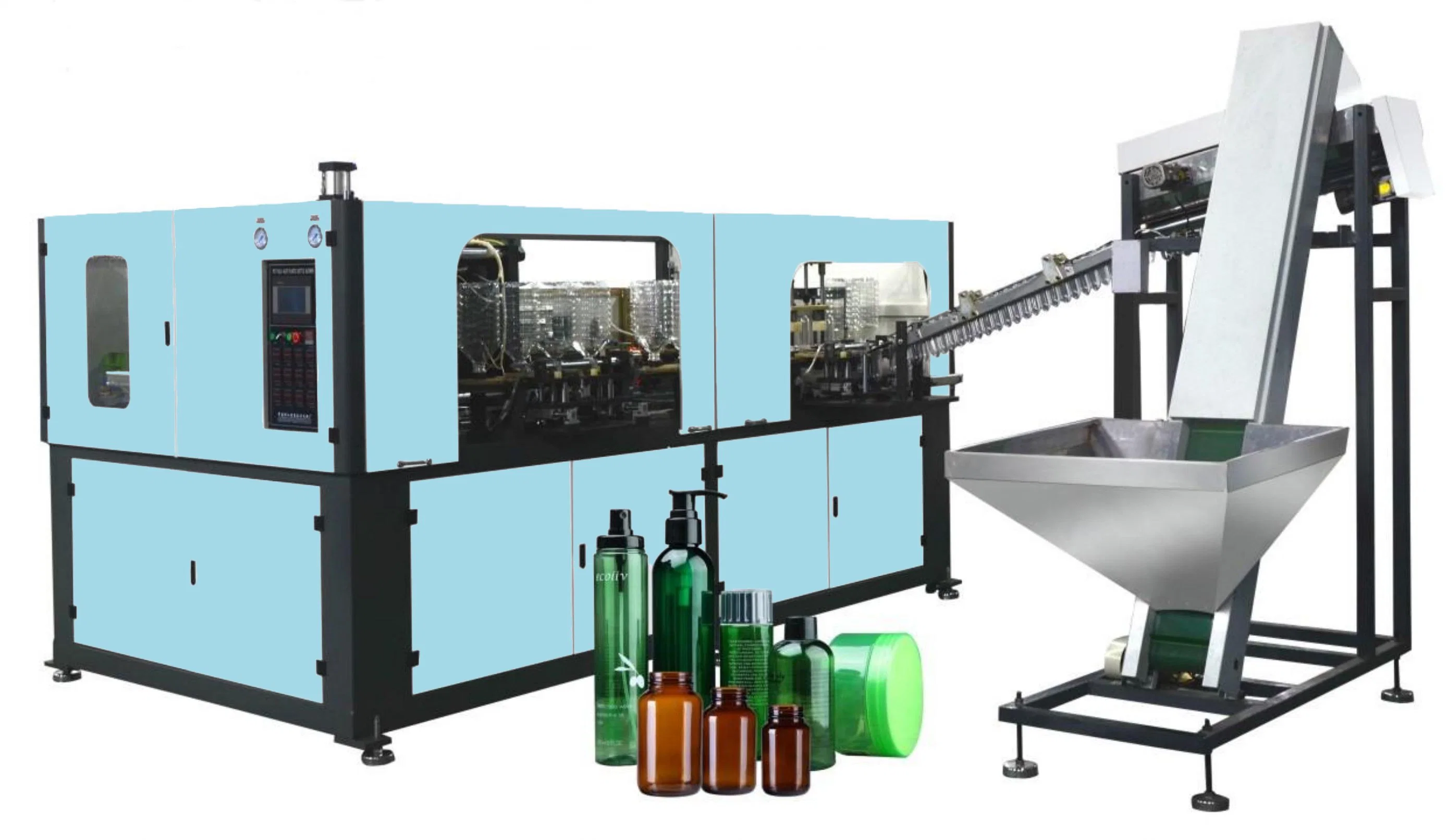 Linear high speed automatic bottle blowing molding machine for PET plastic containers bottles