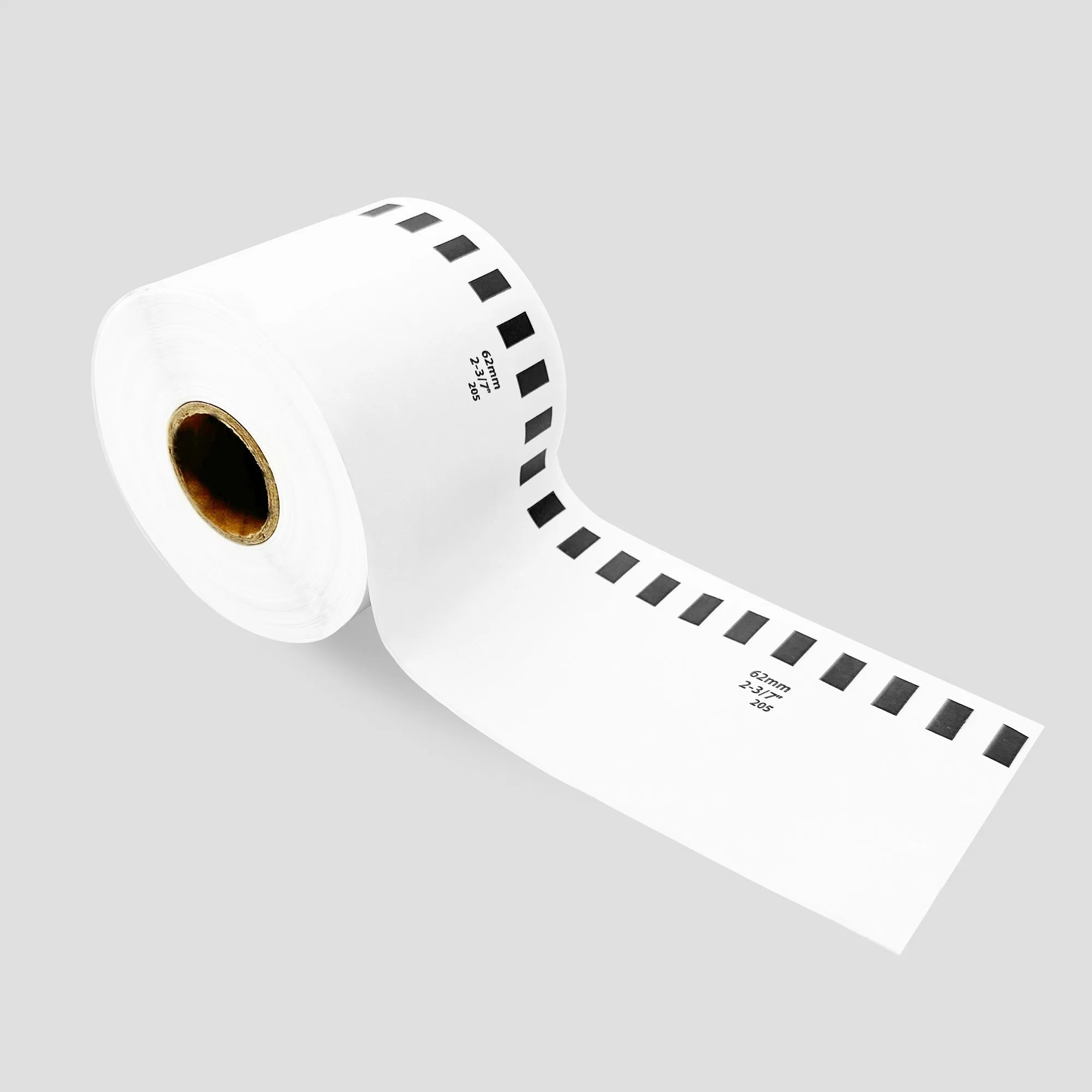 Compatible Brother Dk-22205 Paper Tape 62mm Wide Black on White