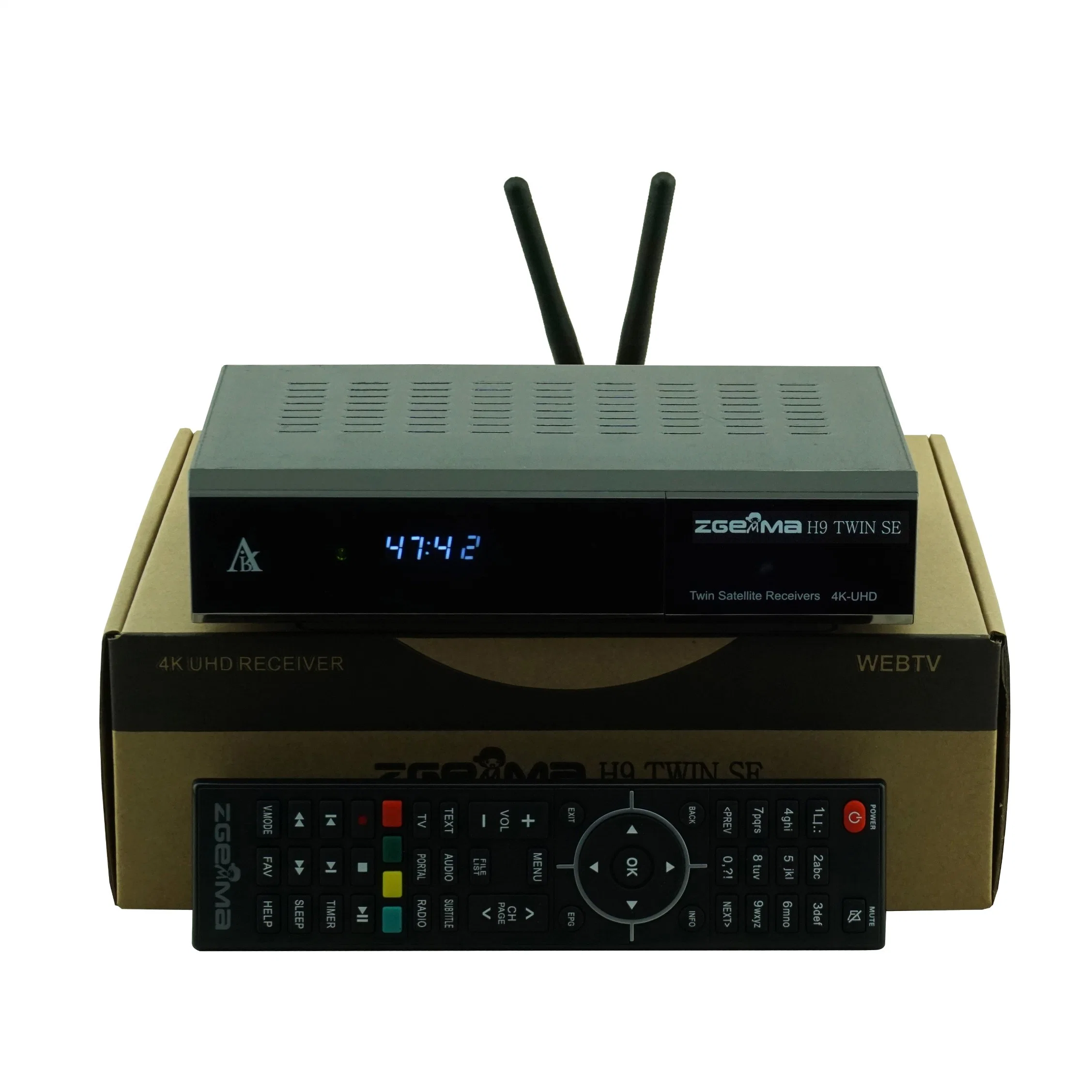 4K Enigma2 Linux+Android OS DVB S2X Tuner Zgemma H9 Twin Se 300m USB WiFi Satellite TV Receiver