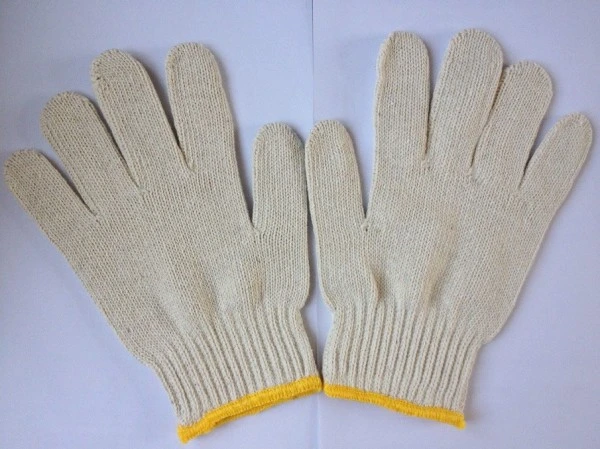 Industrial White 10 Gauge Knitted Cotton Working Gloves Safety Work Glove