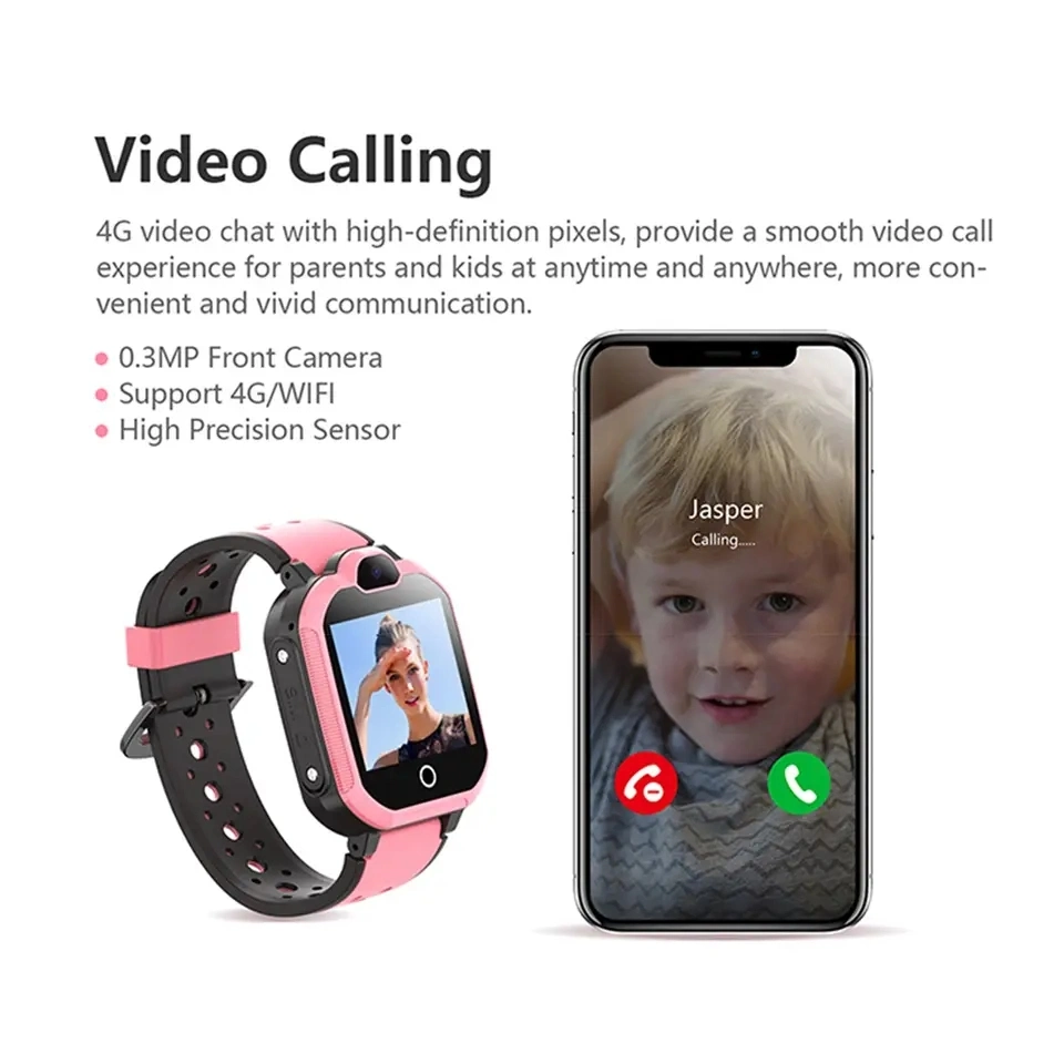 4G Kinder Smart Watch H01 Kinder Telefon für Jungen Mädchen Kinder Uhr GPS WiFi Video Anruf Sos IP67 Wasserdicht Kind Armbanduhr Kamera Monitor Tracker Standort Telefon