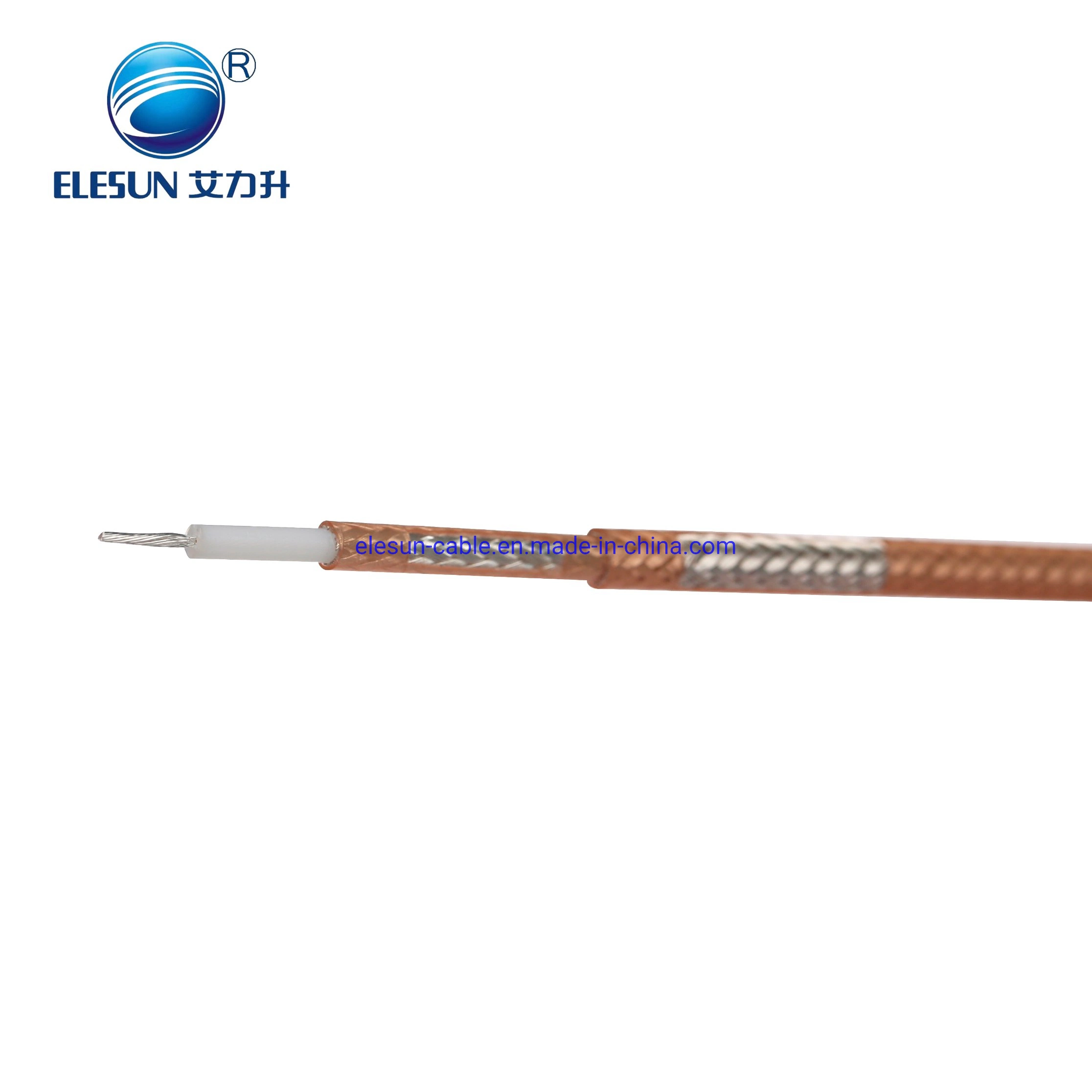 50ohm High Temperature Rg400 Rg142 Rg316 Rg178 Rg179 RF Cable Coax Cable for Radio Communication