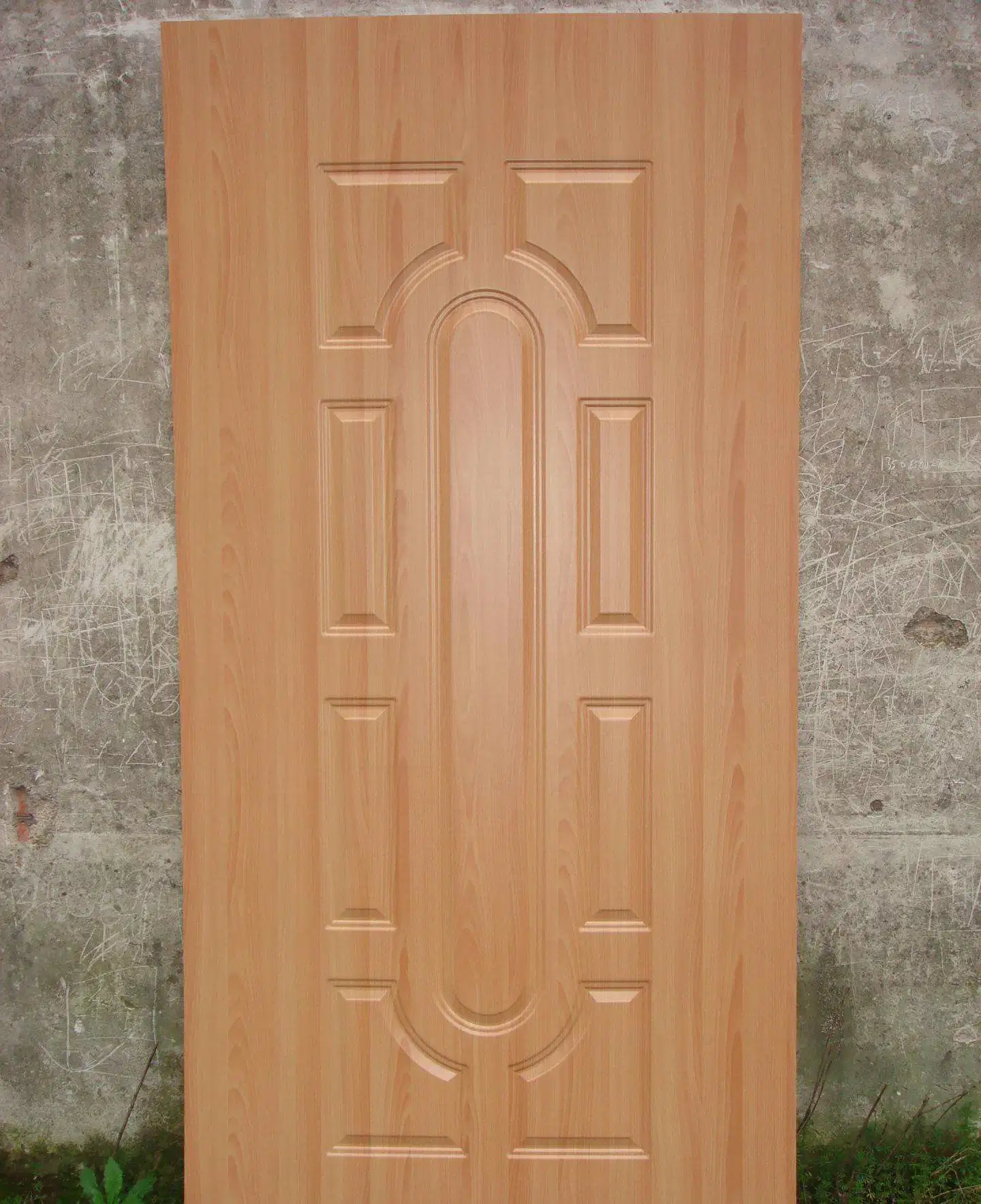 Último diseño resistente al agua de enjuague de núcleo sólido de la piel de la puerta con chapa de madera laminada de la puerta de RAS Designs