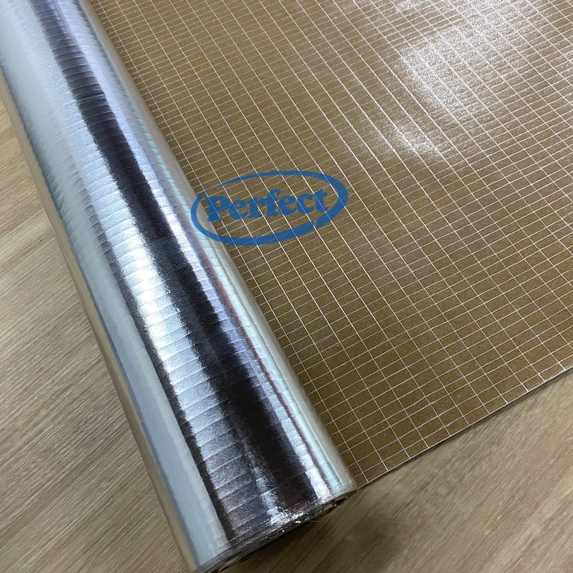 Heat Sealing Aluminium Foil Reinforced Scrim Kraft Paper PE Coated