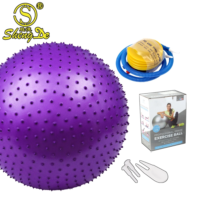 Übung umweltfreundliche Anti Burst Custom Logo Massage PVC Yoga Ball