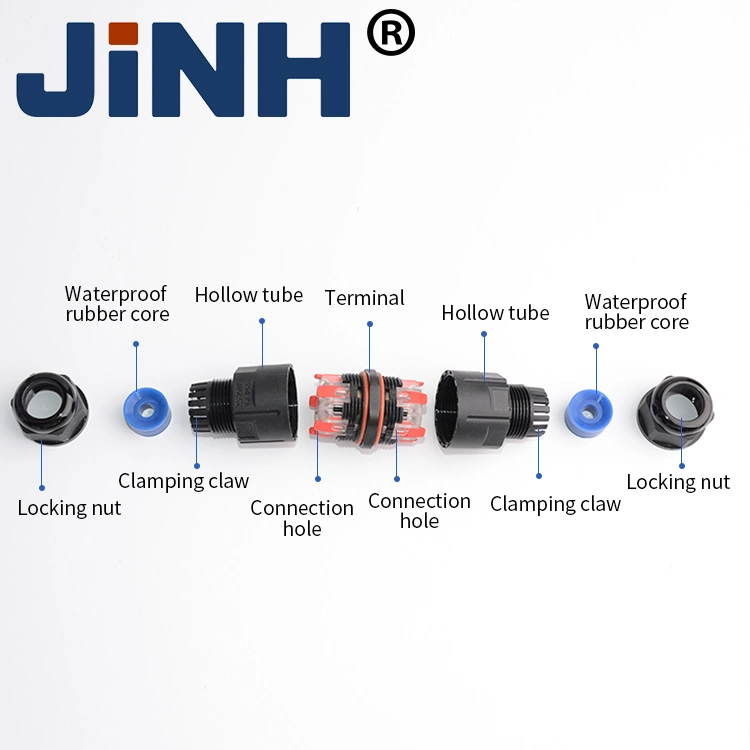 DC Spring Type IP68 Direct Outdoor Screwless Waterproof Terminals 5pins IP67 Connectors