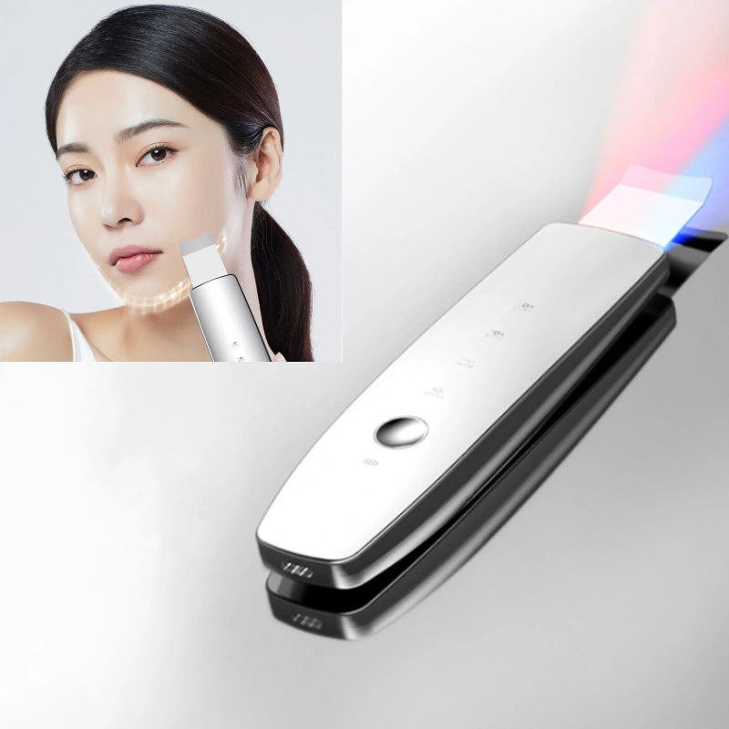 Ultrasonic Ion Therapy Face Skin Scrubber Facial Cleaner Cleansing Spatula Peeling Vibration Blackhead Removal Exfoliating Tools

Thérapie ultrasonique à ions pour le visage, nettoyeur facial, spatule de nettoyage, exfoliation par vibration, élimination des points noirs, outils exfoliants.