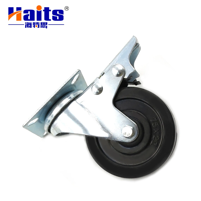 Furniture Hardware 2 Inch 3 Inch Swivel Plate Caster with Brake