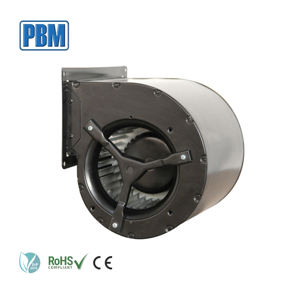 220V/230V IP55 Motor Large Volume Ec Extractor Double Inlet Air BLDC Centrifugal Flow Blower Fan