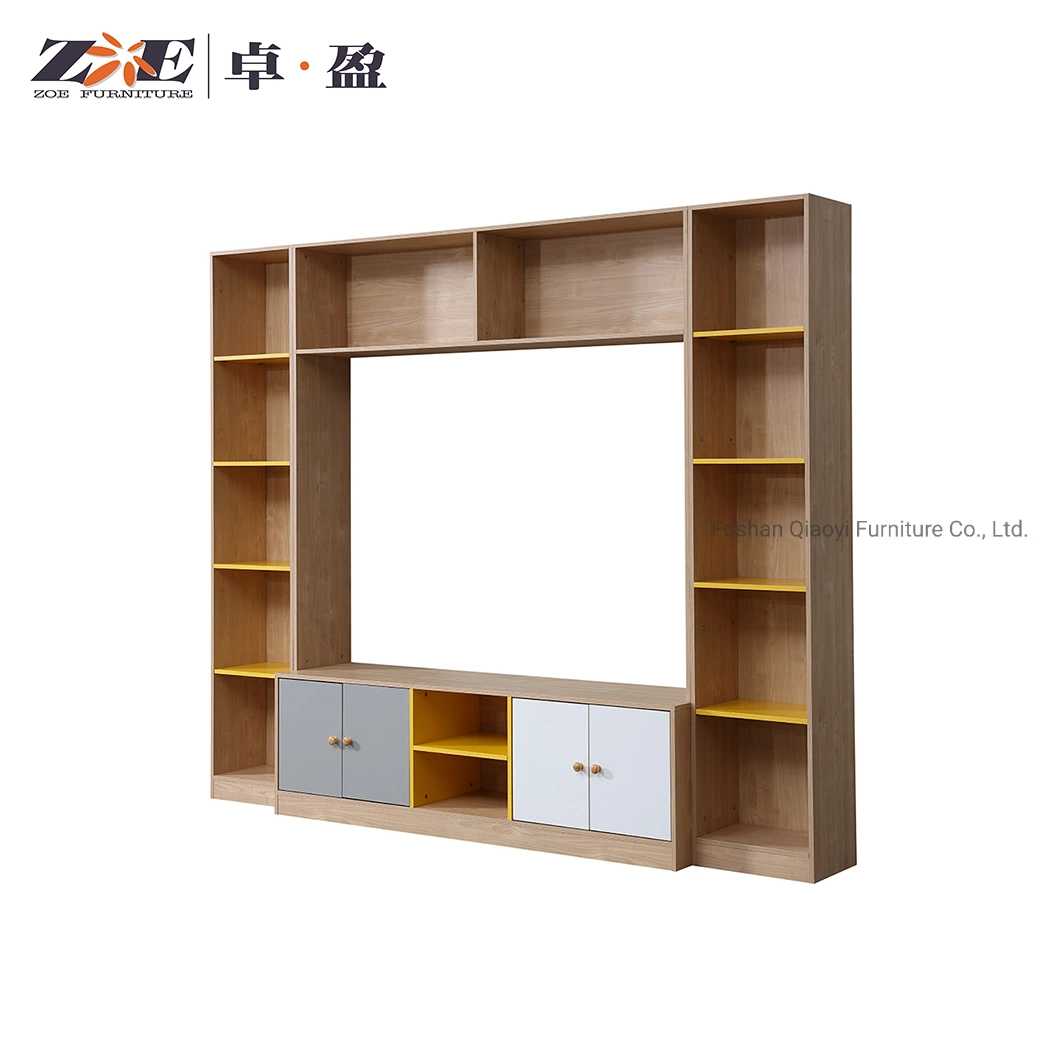 China Modern Design Living Room Furniture Woden Wall Mounted TV Wall Units