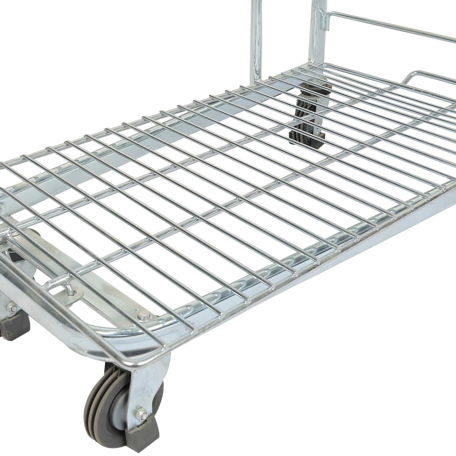 Warehouse Storage Metal Hand Picking Platform Trolley for Supermarket