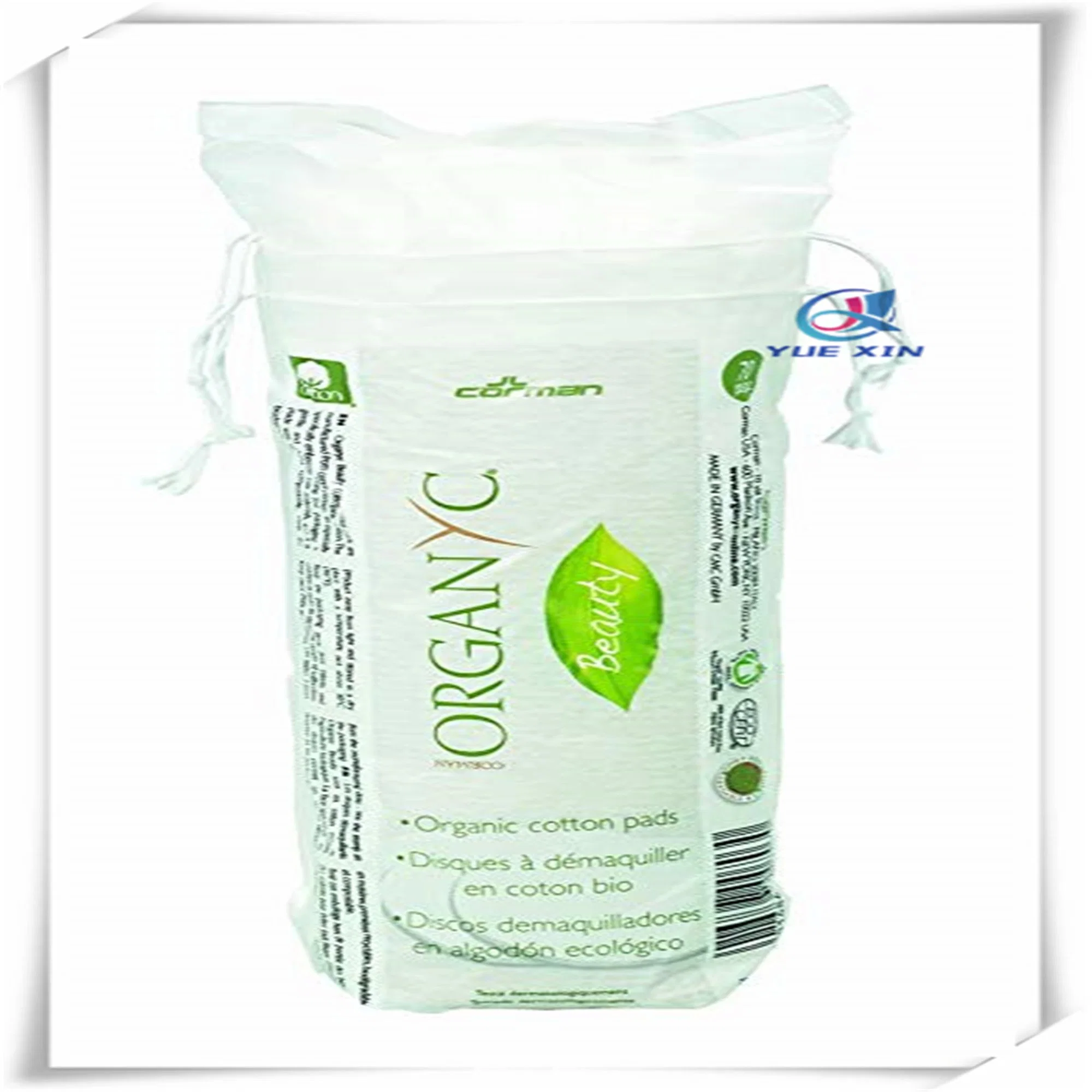 100% puro algodón natural Pads-Beauty Care-Biodegradable personales y de algodón (2.36"(6cm)-80Count)