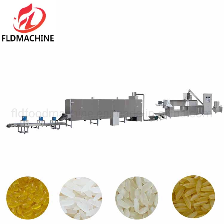 Le riz soufflé fortifiée extrusion de ligne de traitement du riz artificielle de la machine