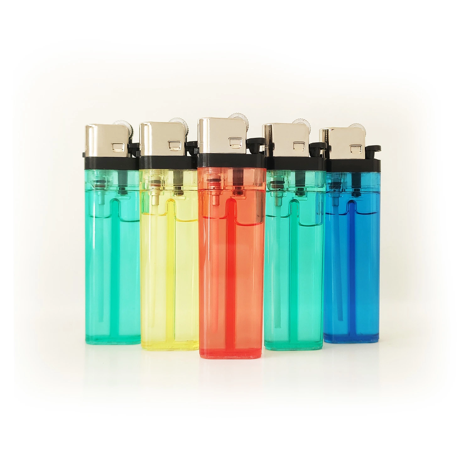 Classic Style Disposable Transparent Plastic Butane Gas Lighter