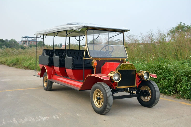 Environmentally Friendly Battery Powered Electric Tourist Shuttle Car