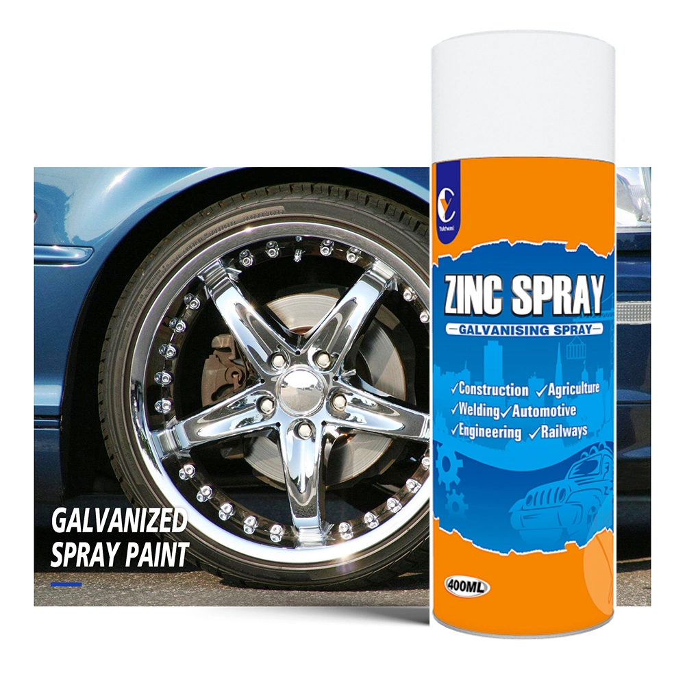 Zinc Cold Galvanizing Aerosol Silver Zinc Spray Paint for Metal