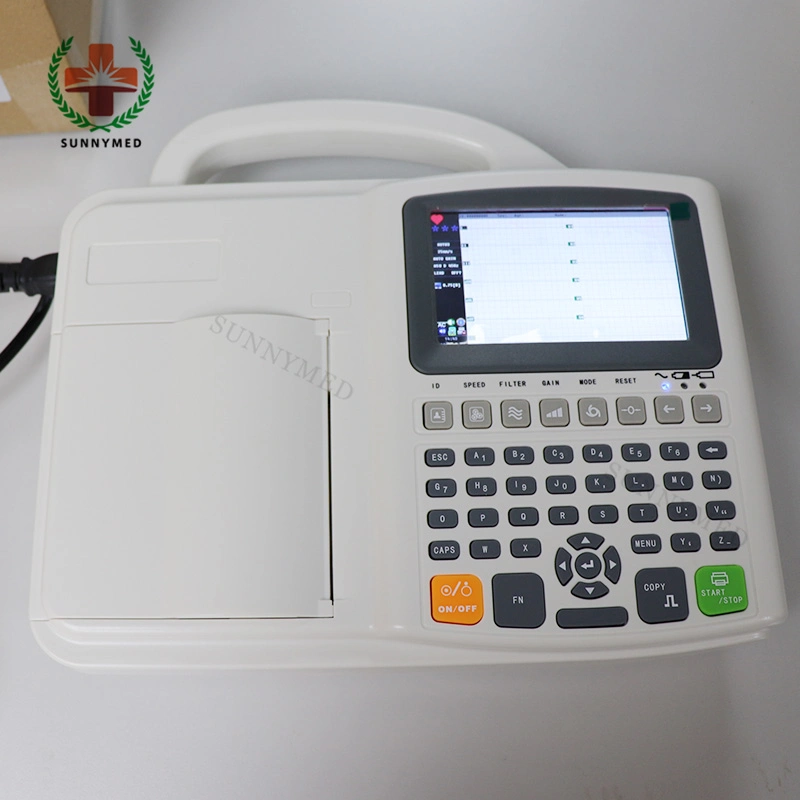 Sy-H021 Guangzhou Medical Three Channel Diagnostic Digital EKG ECG Machine