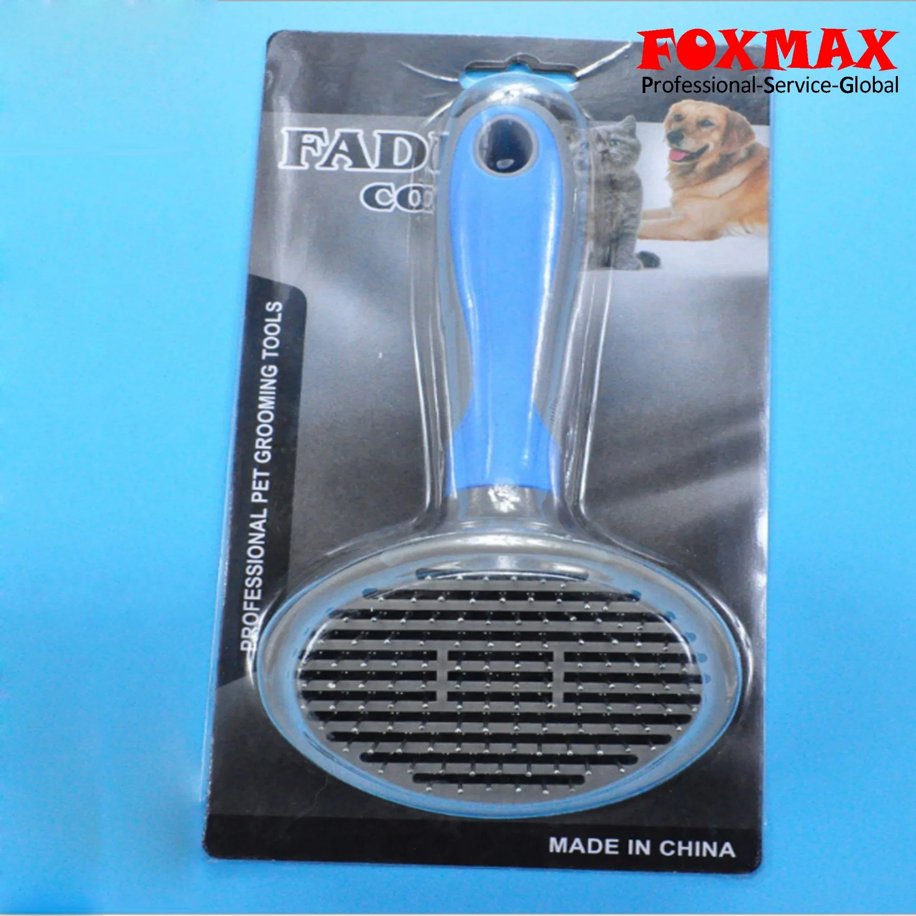 Stainless Steel Massage Grooming Comb Brush for Pet Dog (FM-PS137)