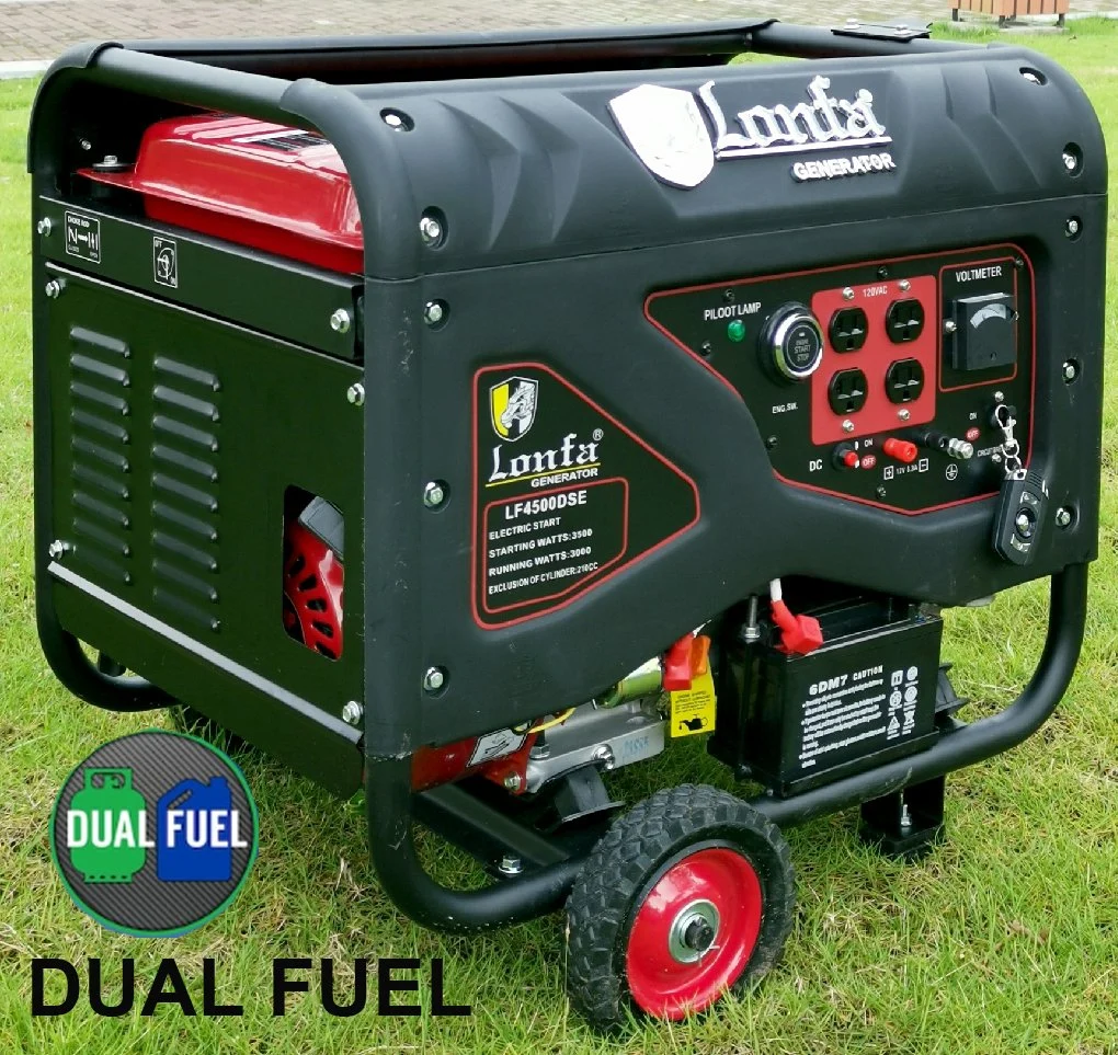 Home Use 3kw 3kVA Electric Start Natural Gas LPG Gasoline Generator