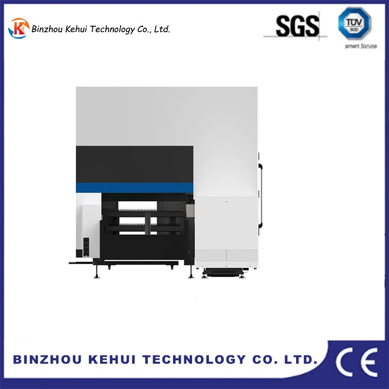 Máquina de corte a laser de fibra 3000 W, placa e tubo/Folha de metal e. Equipamento de corte a laser integrado de tubo