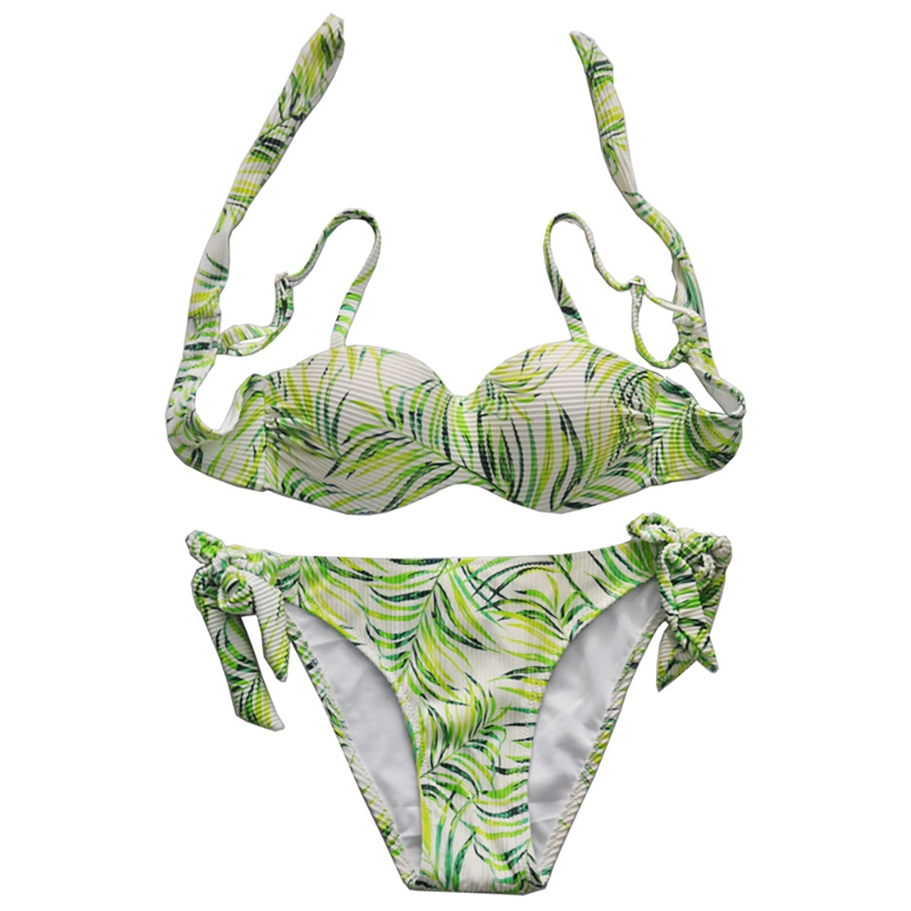 Bañador para mujer con Bikini con puntera de acero banda de sujeción sexy Bikini Traje de baño cintura Wrap Hip Traje de playa de tres puntos Mayorista/Proveedor