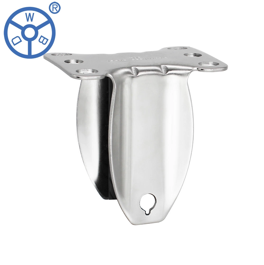 Wbd 4 6 8 Inch 100 150 200mm Stainless Steel Swivel Double Brake Heavy Duty Industrial Caster Wheel Bracket Fork Housings