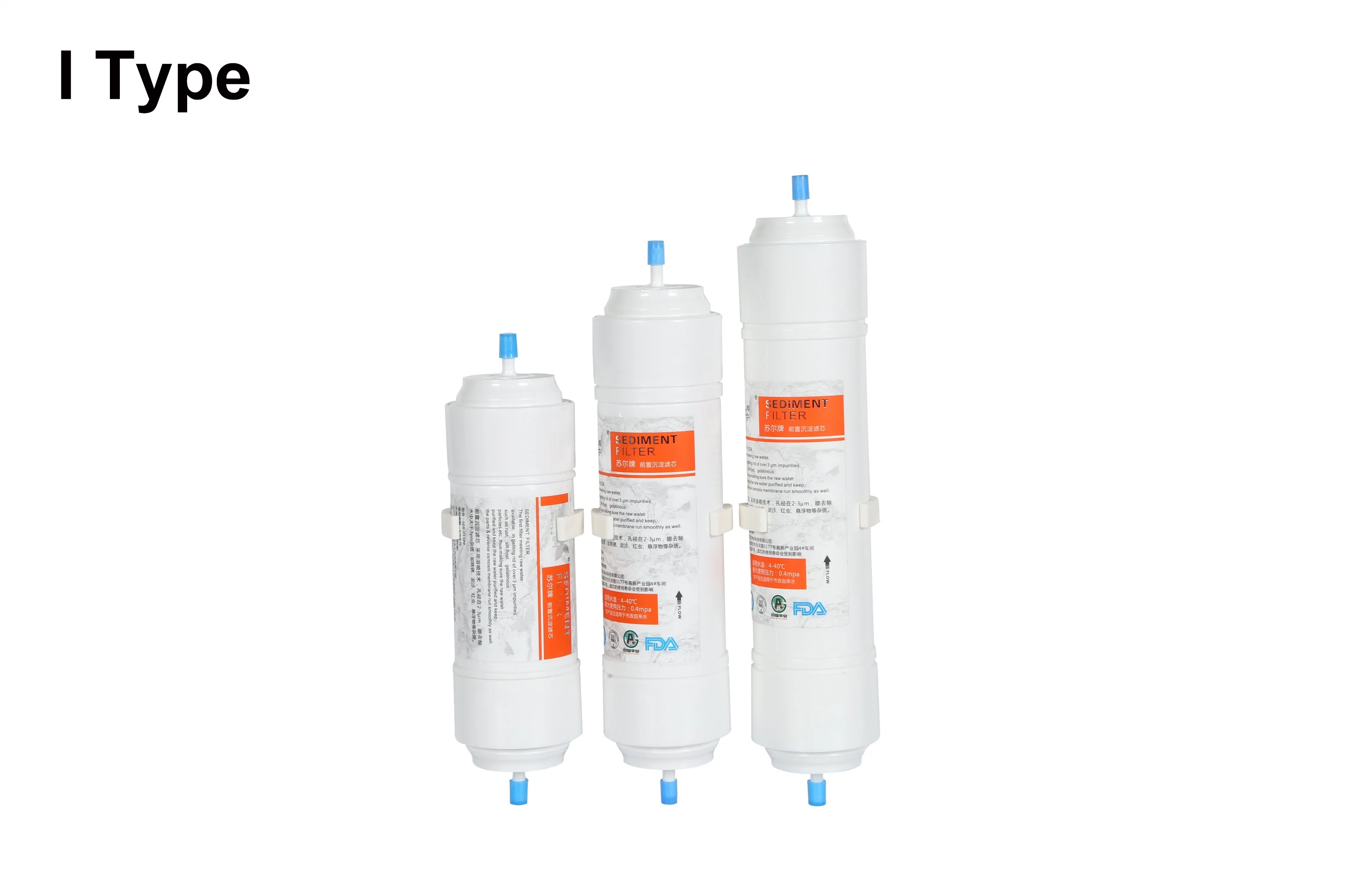 FDA Remove Residual Chlorine Escherichia Coil Calcium Ion Heavy Metal Sediment Carbon RO UF Water Filter Cartridge Element