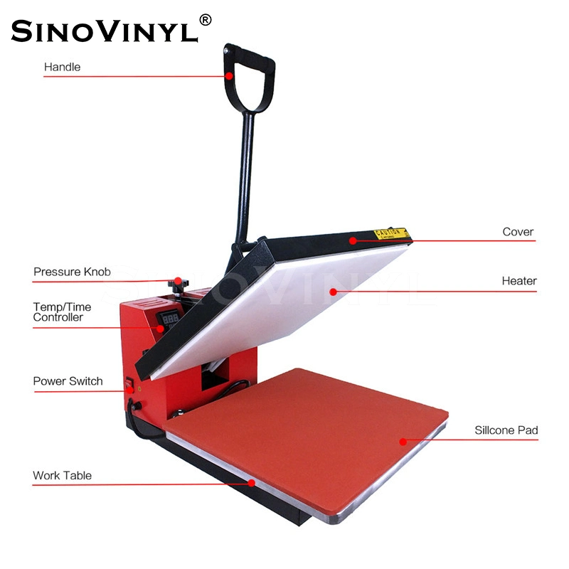 La prensa de calor SINOVINYL Máquina máquina de impresión camiseta de la máquina de transferencia de calor