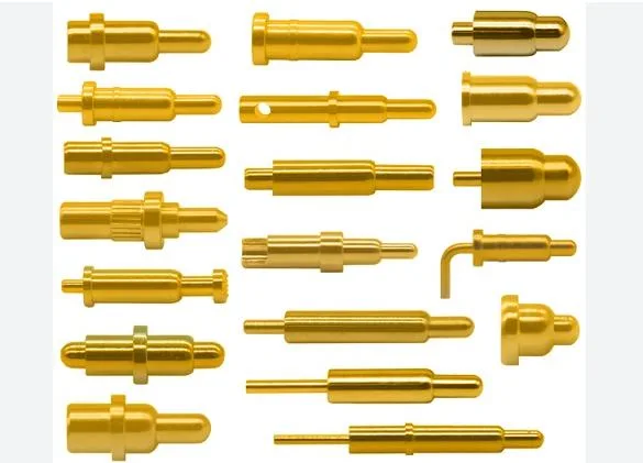 Brass Gold-Plated Insert Contact PCB Connector for Cell Phone