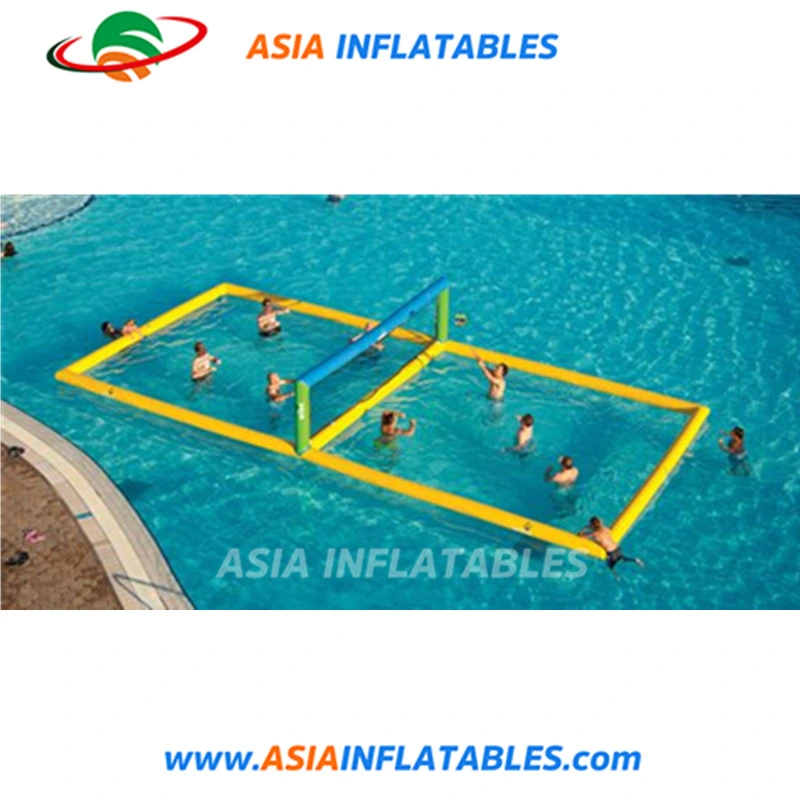 Inflatable Floating Beach Volleyball Court Filed Water Play Equipment