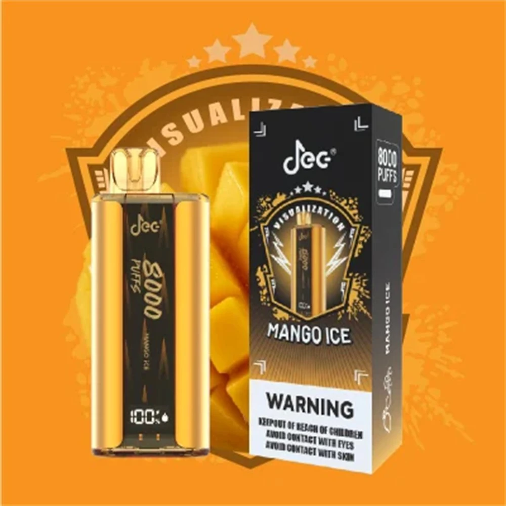 JEC 8000 Puts Vape قابل للاستخدام مرة واحدة من نوع Vape Pod الكهربائي Cigarette 0% 2% 5% 15 مل E 580MAh Vape Pod Mesh Coil Atomizer