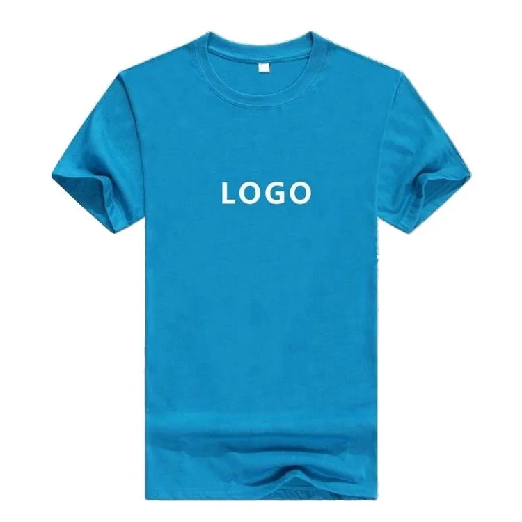 Großhandel OEM Custom Logo Druck 100% Baumwolle Herren einfach Weiß T-Shirt Custom Blank Herren T-Shirt