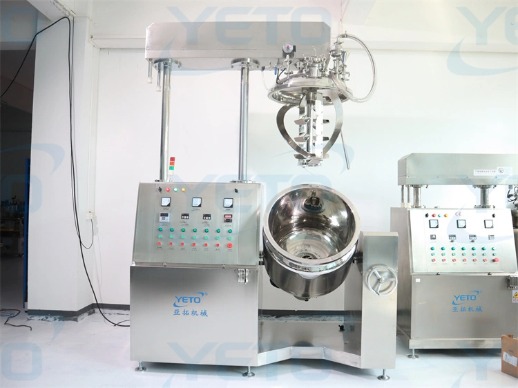 Labrotory High Shear Vacuum Mixer 5-25L Toothpaste Vacuum Emulsifier Mixer Lab Cream Homogenizing Machine