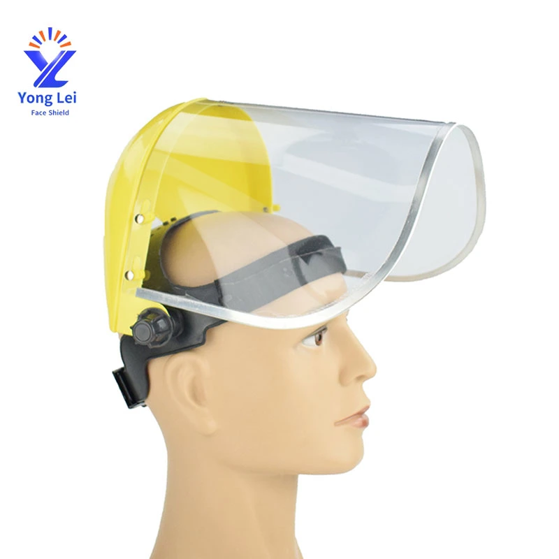 Anti-Splash Half Safety Helmet with Visor Anti-Fog Welding Surface Screen Clear Face Shield