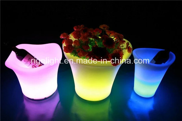 Cubeta de hielo de LED LED decoración hinchable estrellas barra de leds LED Lámpara de mesa maceta para el Hotel Bar Discoteca