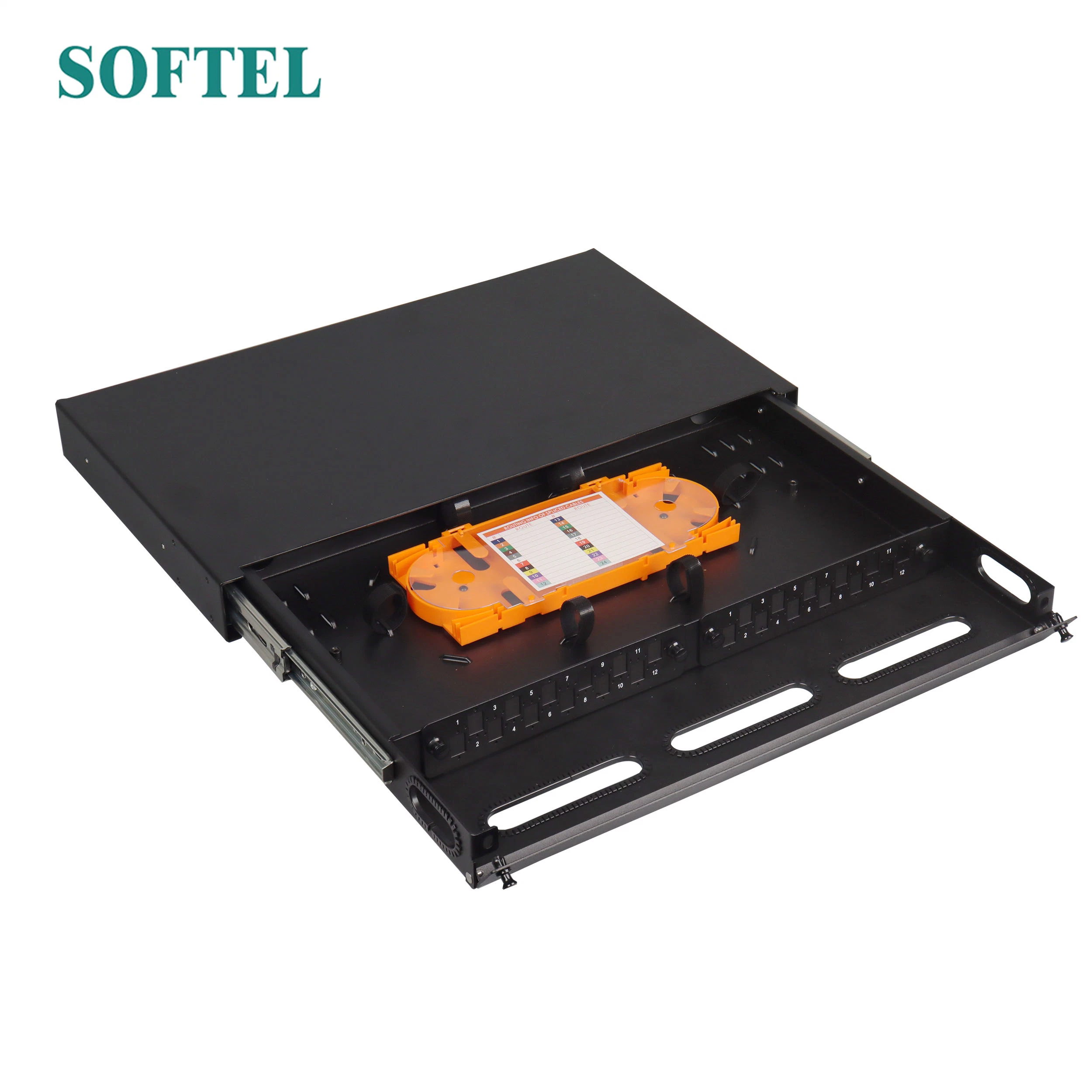 FTTH ODF 24 Core Sc APC UPS ODF Patch Panel Fibra Optica 1u ODF Optical Fiber Distribution Frame