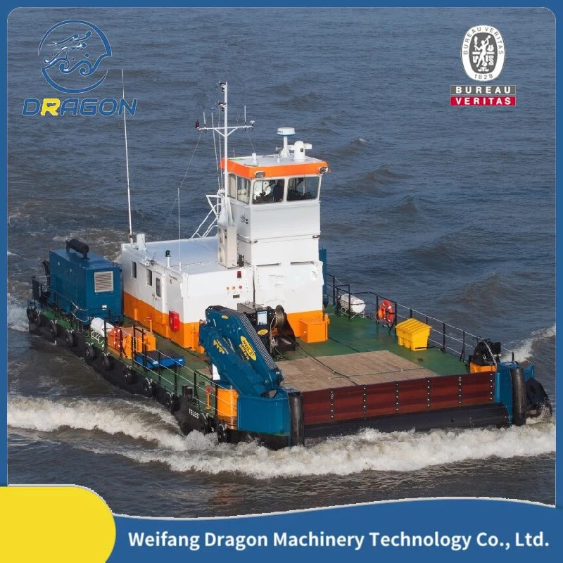 Barco de trabajo/barco remolcador multifuncional usado para transporte de combustible y levantamiento de anclas en venta. Dragador de 16.0 metros.