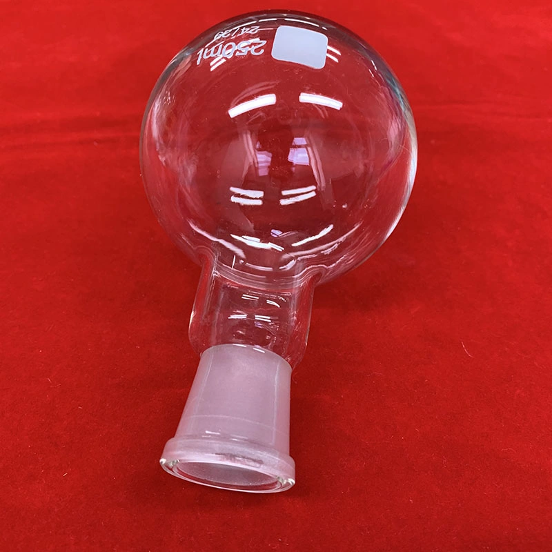 250ml 24/20 One Neck Round Bottom Quartz Glass Flask for Lab