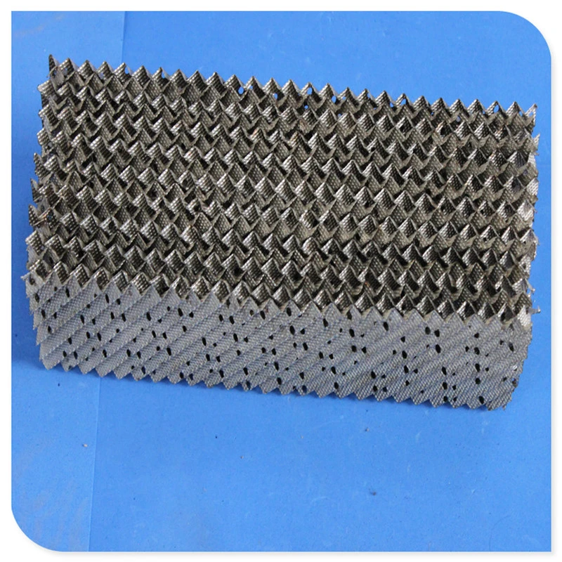 Metal Structured Tower Packing: Perforated Plate Corrugated Packing