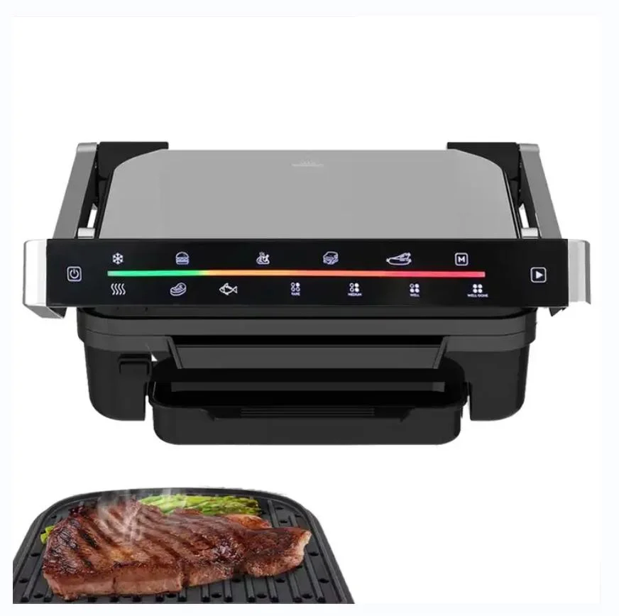 LED Display 4-Slice Detachable Non-Stick Grill