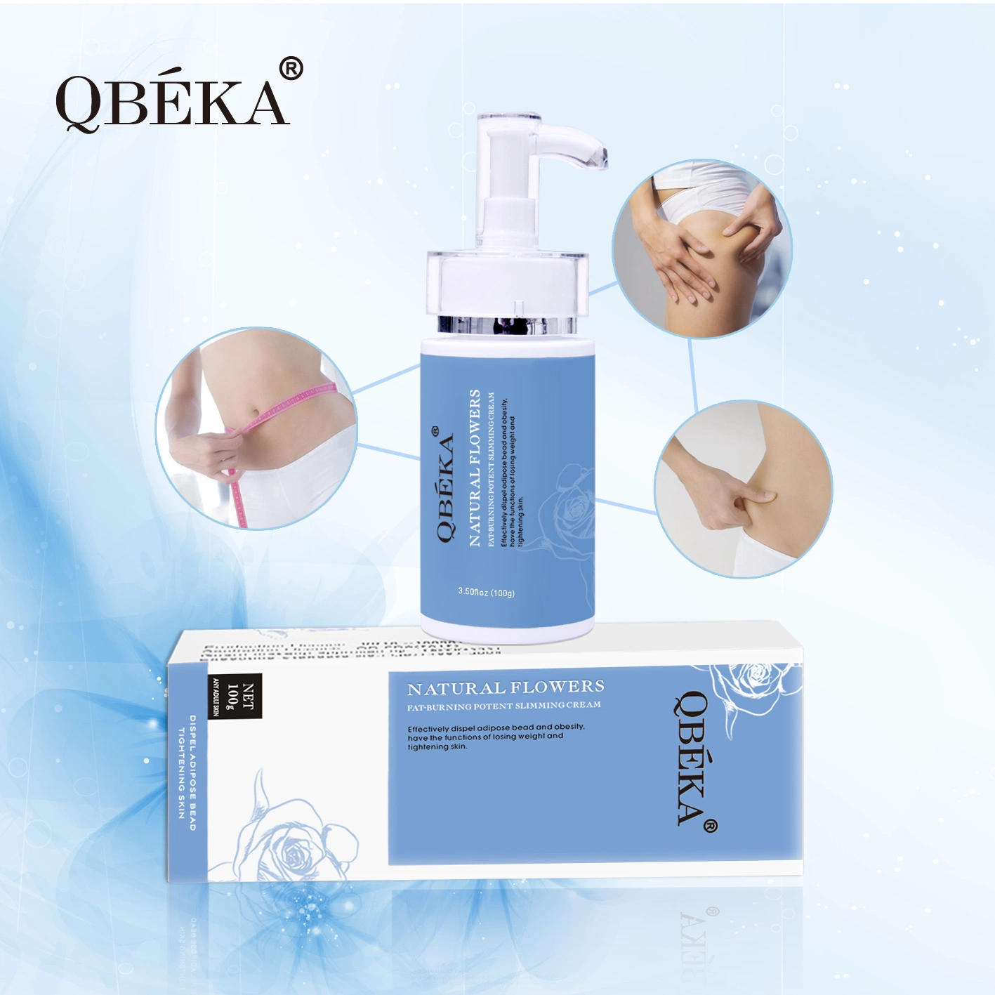 Cosmetic New Arrival Best Qbeka Fat Burning Potent Slimming Cream