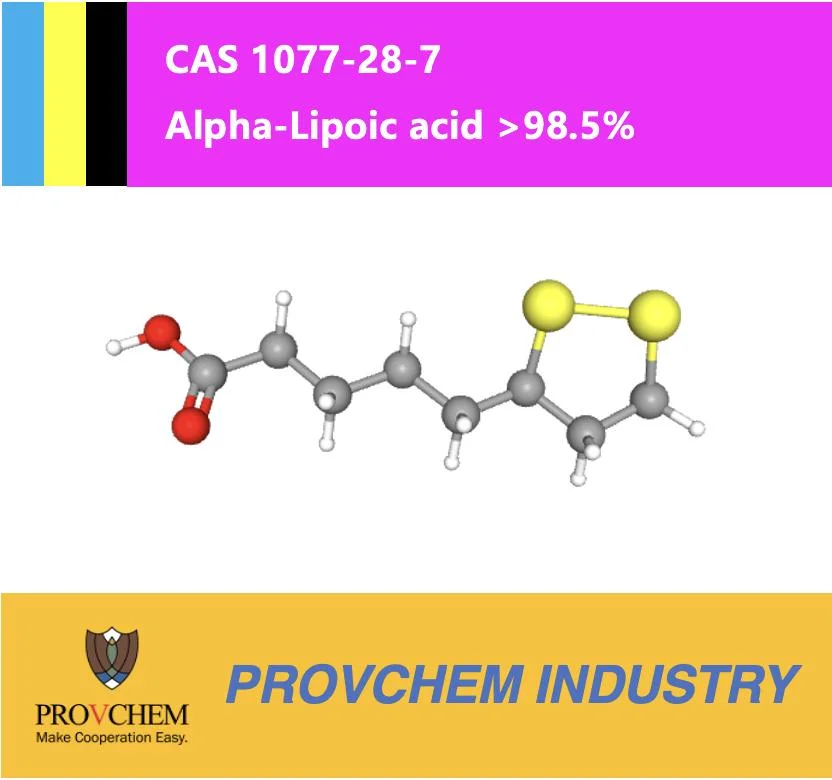 Alfa-ácido Lipoico/CAS 1077-28-7 produto farmacêutico