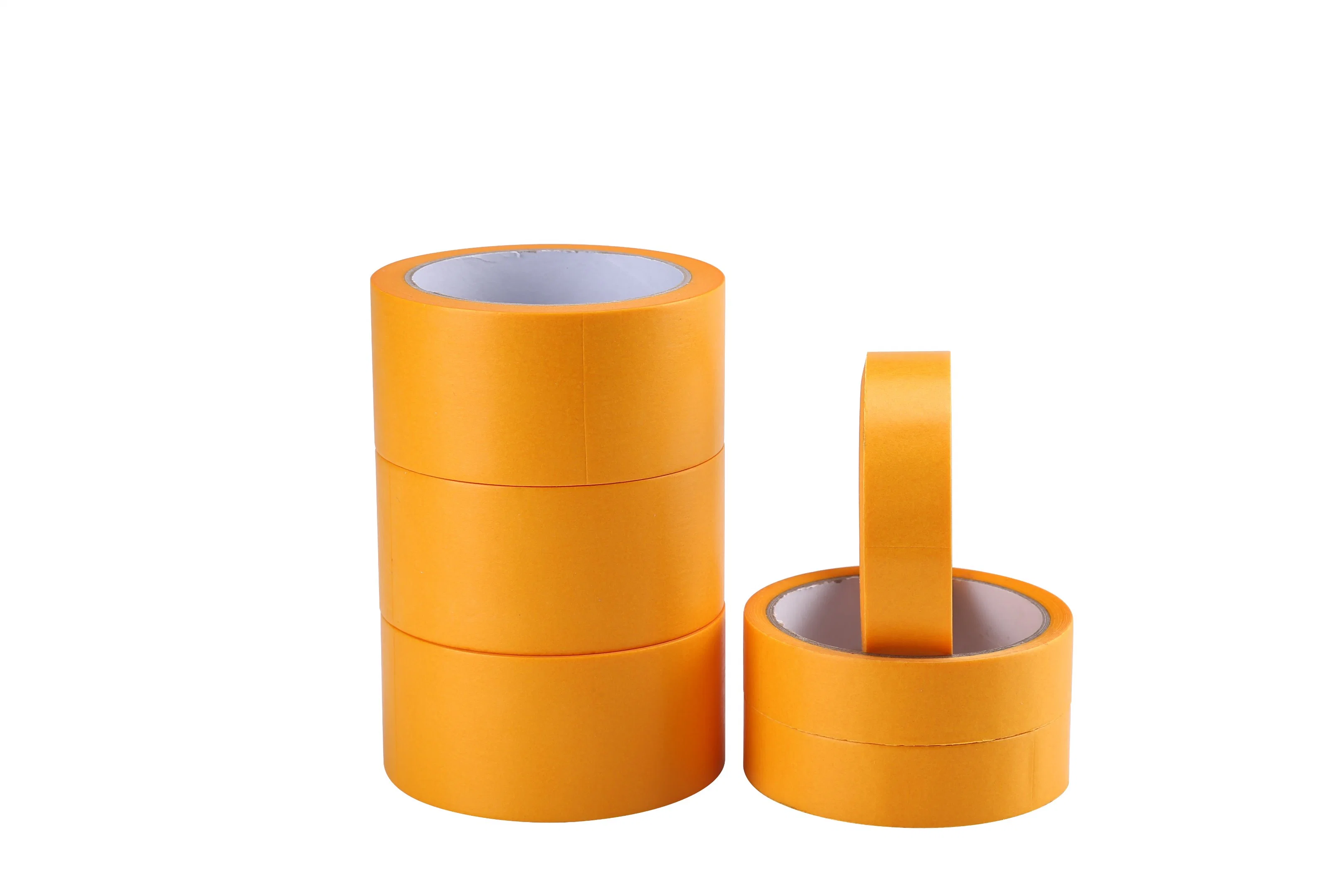 China Wholesale/Supplier Natural Rubber Adhesive Crepe Paper Masking Tape White/Yellow