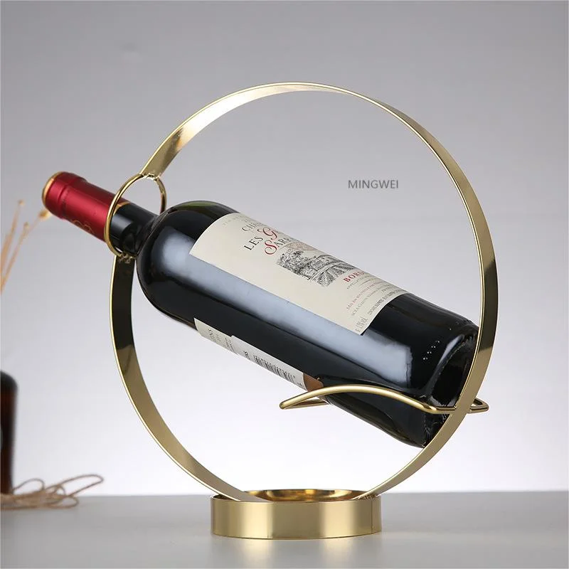 Mingwei Edelstahl Bar Möbel Wein Display Stand Edelstahl Weinregal