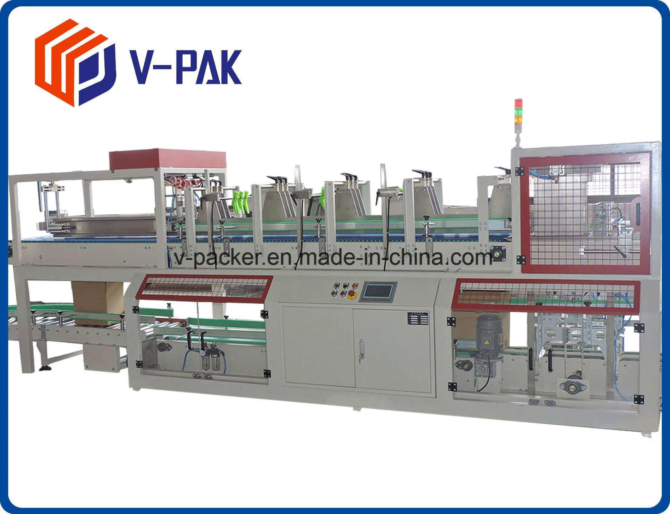 High Efficiency Automatic Flat Bottles Case Filling Machine for Water and Juice