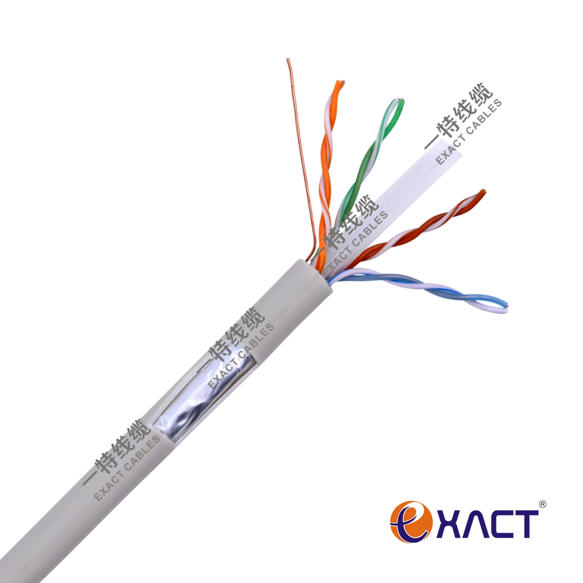 Network CAT6 4-Pair FTP 23AWG Communication Cable PVC Jacket LAN Cable