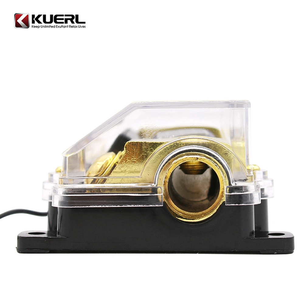 Car Audio Power Transparent Fuse Holder Stereo Distribution Block with LED Display