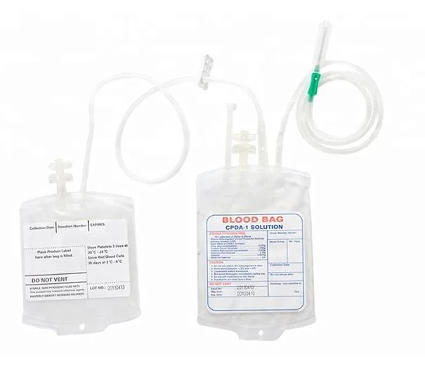 Sterile Triple Cpd+Sagm Blood Bag for Human Blood Transfusion