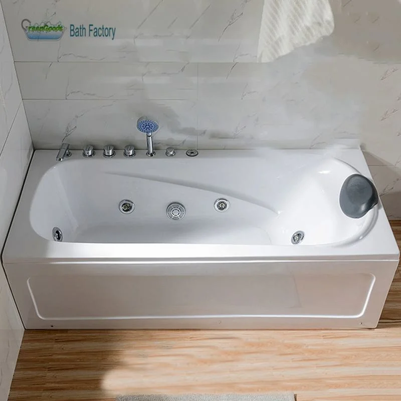 Whirlpool 120X70 Micro Bubble Jacuzz Rectangular Acrylic Bath