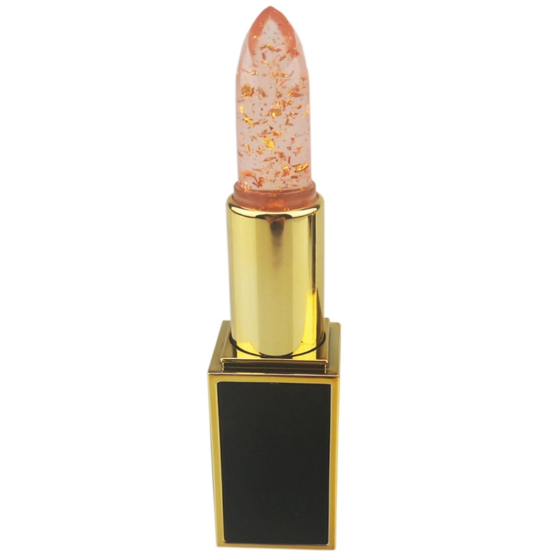 Lámina de oro transparente OEM Hidratante labial Lip Balm cambia de color duradero